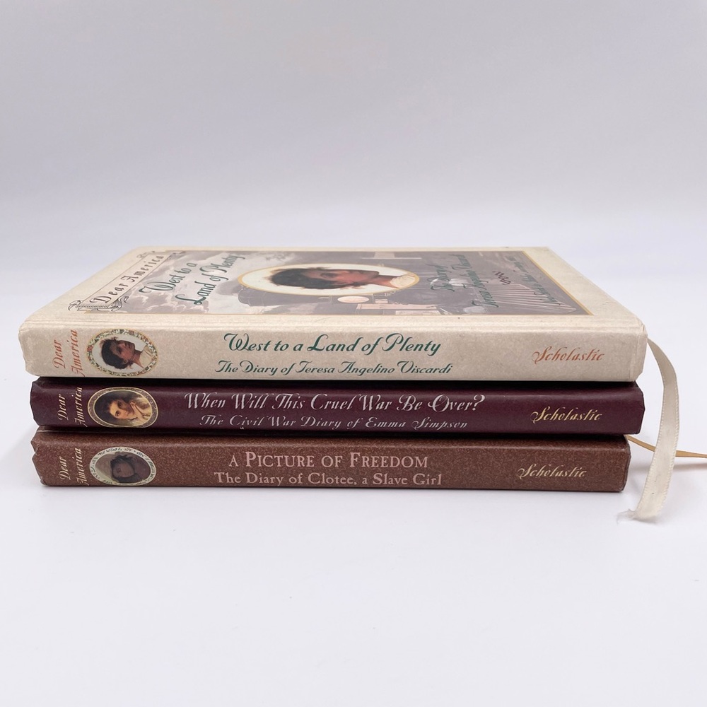 Vintage Scholastic Dear America Book Series Set of 3 Books 1860s-1880s History